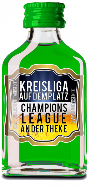 Kreisliga auf dem Platz Champions League an der Theke